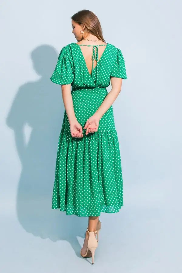 Ava Polka Dot Midi Dress - FINAL SALE