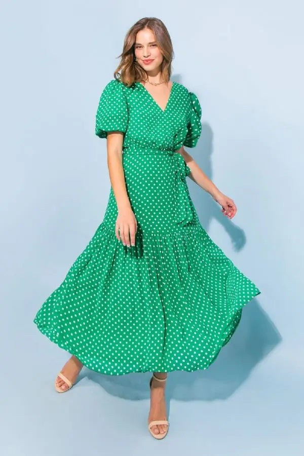 Ava Polka Dot Midi Dress - FINAL SALE