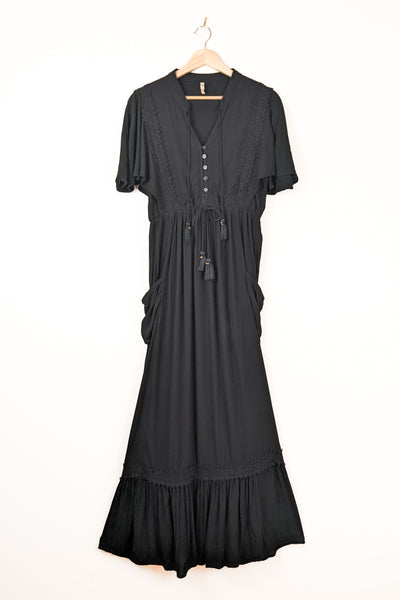 Pre-Loved Sahara Maxi Dress - Moonless Black