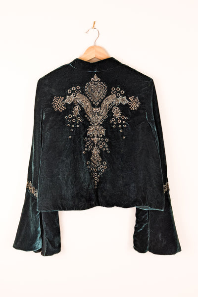 Pre-Loved Sacred Heart Velvet Jacket