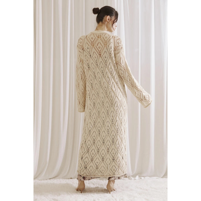 Diamond Knit Long Cardigan - FINAL SALE – Belle à Nouveau