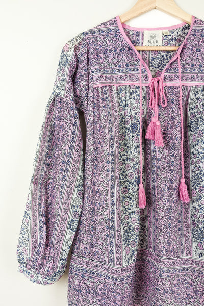 Lily Printed Tunic - Vintage Pink