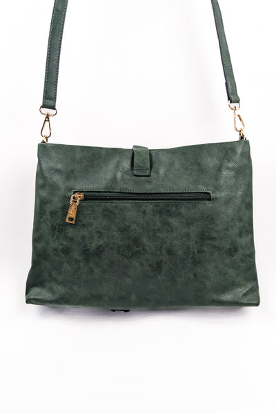 Marie Crossbody Bag - Hunter Green - FINAL SALE