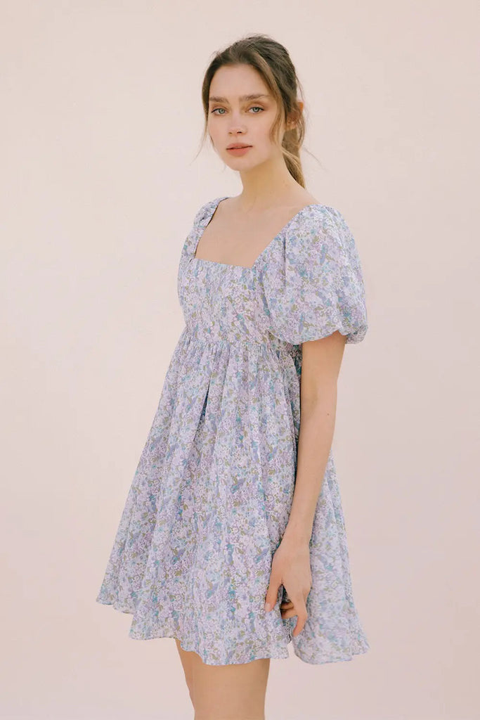 Bluebell Floral Babydoll Dress – Mustard Roots Boutique