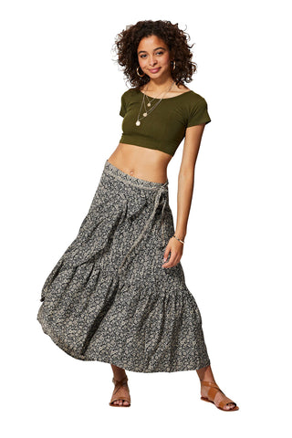 Genevieve Wrap Maxi Skirt - FINAL SALE