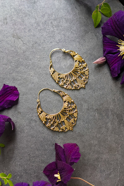 Floral Decorated Earrings - FINAL SALE