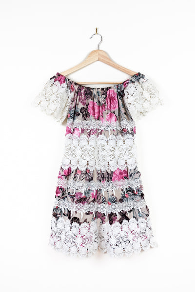 Pre-Loved Cadence Floral Lace Mini Dress