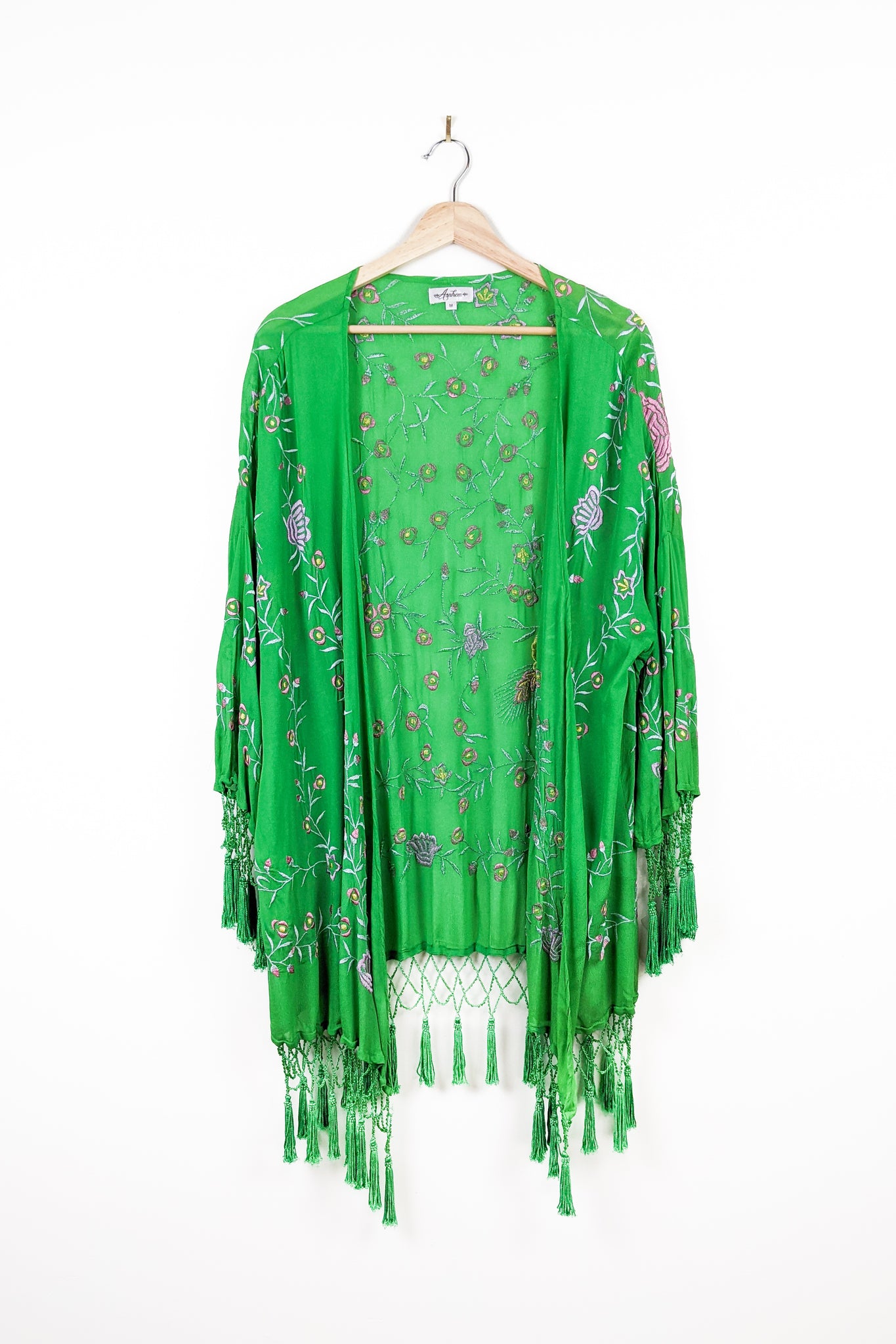 Pre-Loved Texas Rose Embroidered Kimono