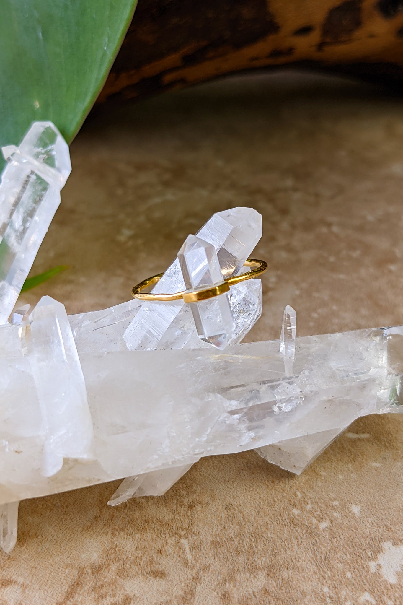 Dual Point Crystal Ring - FINAL SALE