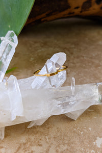 Dual Point Crystal Ring - FINAL SALE