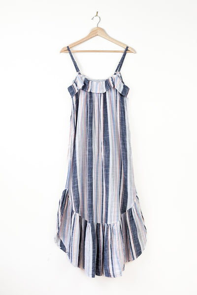 Pre-Loved Rumer Meridian Stripe Dress - Horizon