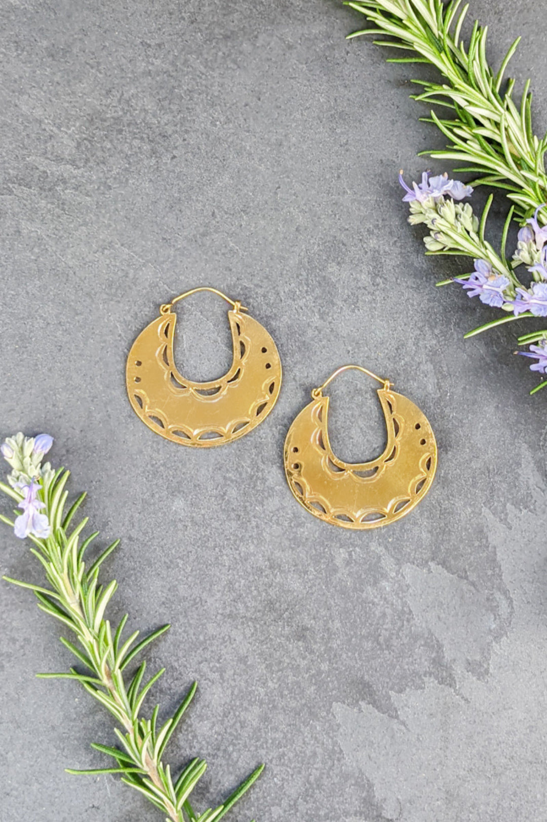 Mermaid Crescent Earrings - FINAL SALE