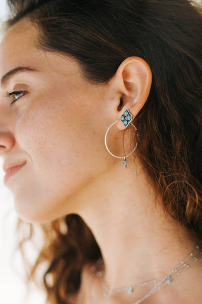 Lucia Turquoise Stud Earrings - FINAL SALE