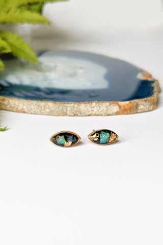 Opal Marquise Stud Earrings - FINAL SALE