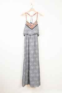 Pre-Loved Embroidered Strappy Maxi Dress - CLEARANCE