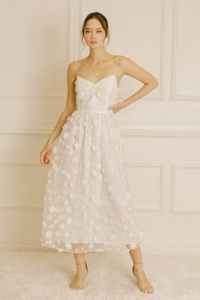 Daisy Applique Midi Dress - FINAL SALE