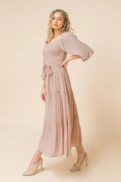 Katrina Blush Maxi Dress - FINAL SALE