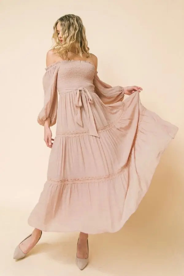 Katrina Blush Maxi Dress - FINAL SALE