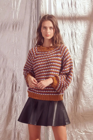 Multicolor Striped Knit Sweater - FINAL SALE